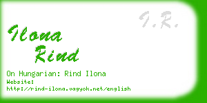 ilona rind business card